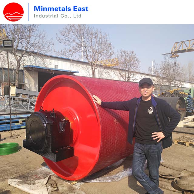 Belt Conveyor Pulley used for Ore and Limestone Quarry